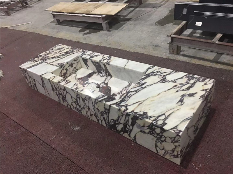 Calacatta Viola Marble Countertop Sink