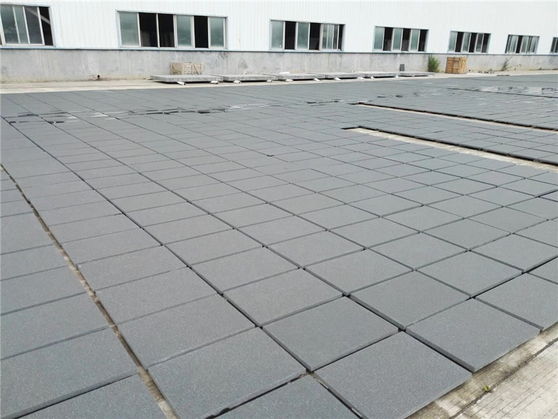 Flamed Angola Black Tiles