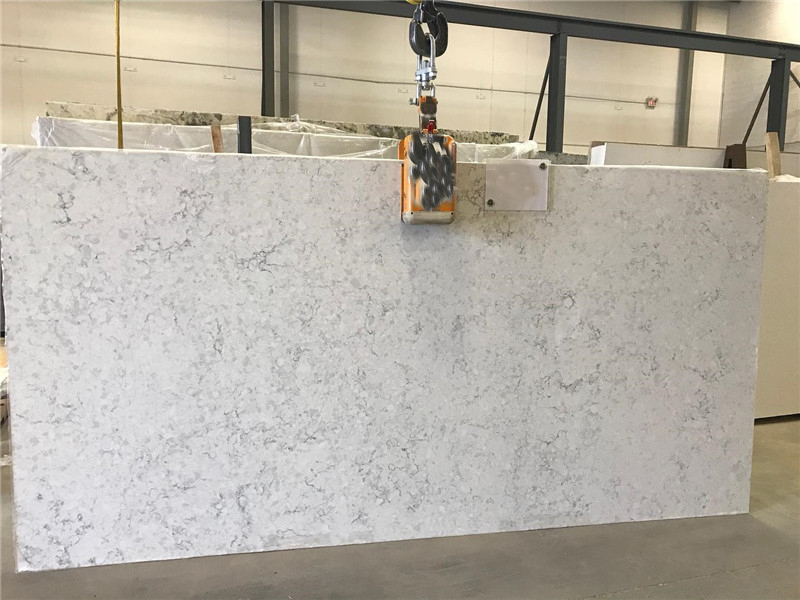 Carrara White Quartz Slab