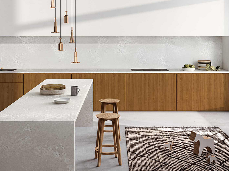 Cloudburst Concrete Quartz Worktops