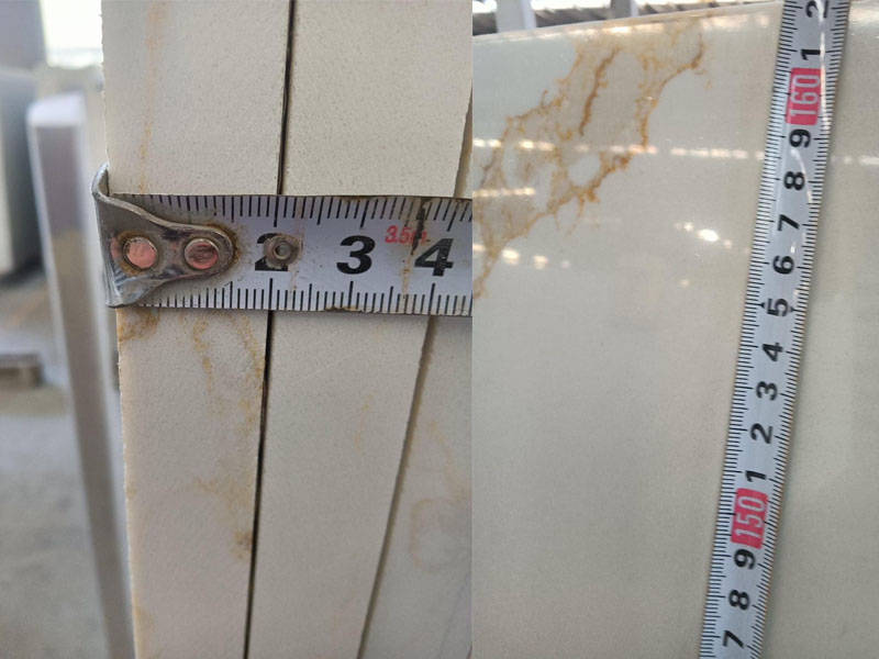 Calacatta Gold Quartz Inspection