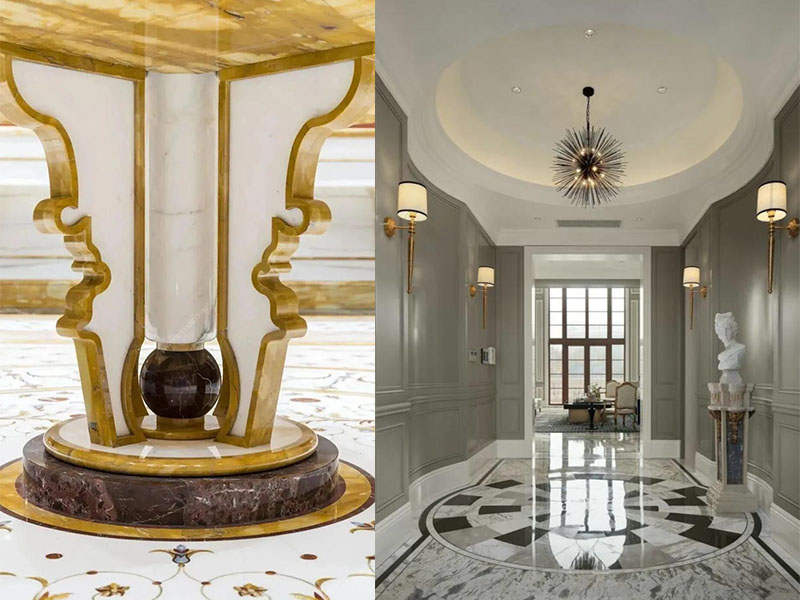 Marble Waterjet Pattern Flooring
