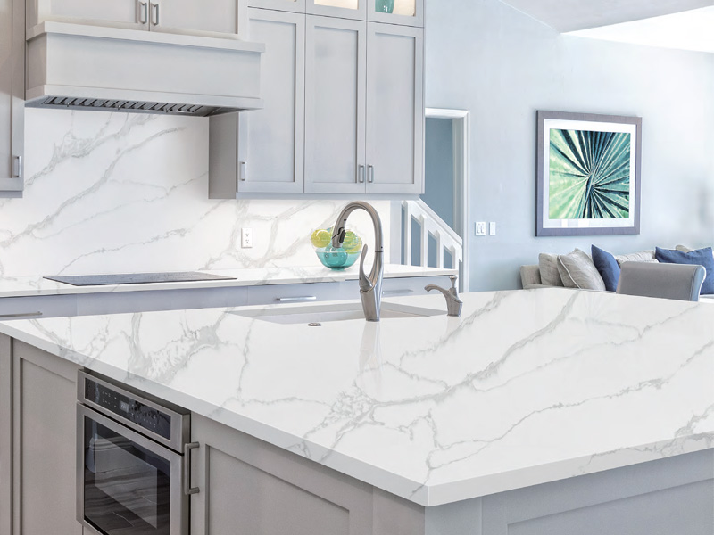 Corchia Calacatta Quartz Worktops