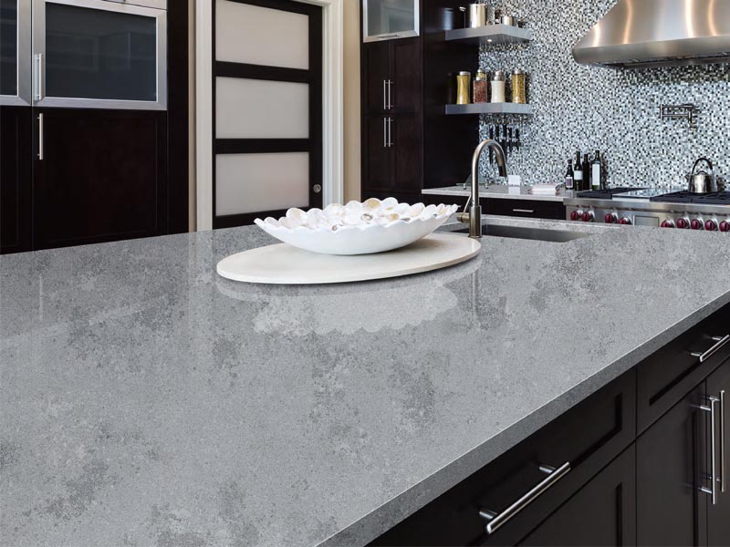 Misty Grey Quartz Countertop