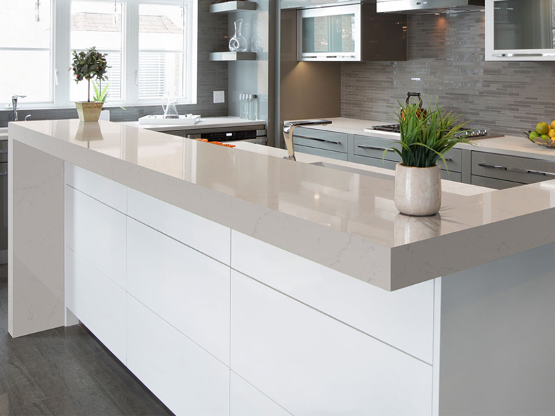 Alabaster White Quartz Worktop