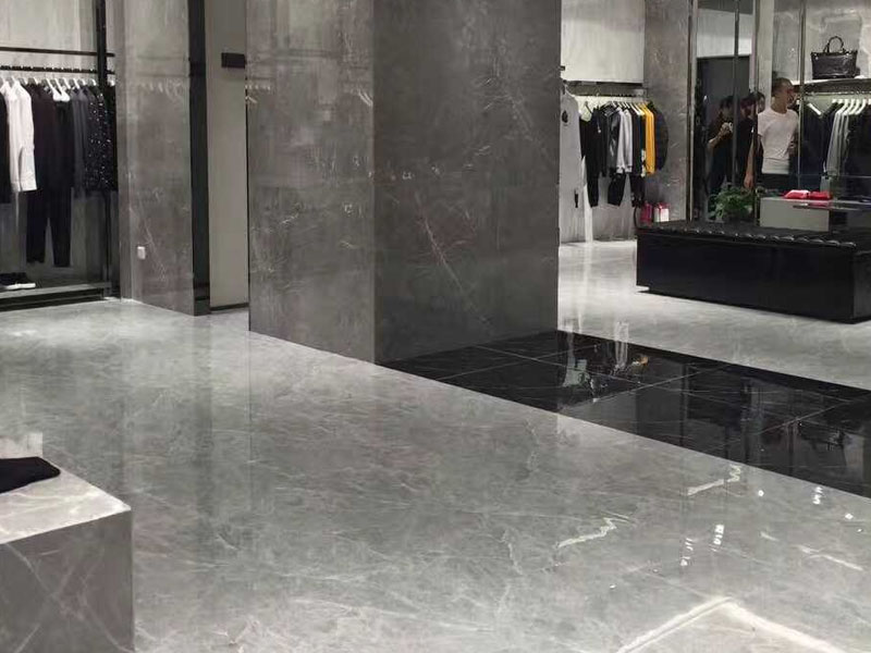 Hermes Gray Marble Flooring