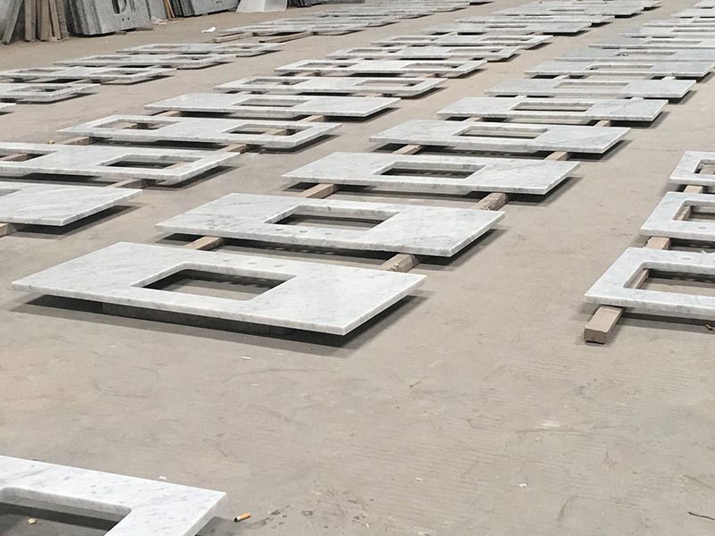 3cm Carrara White Marble Tops