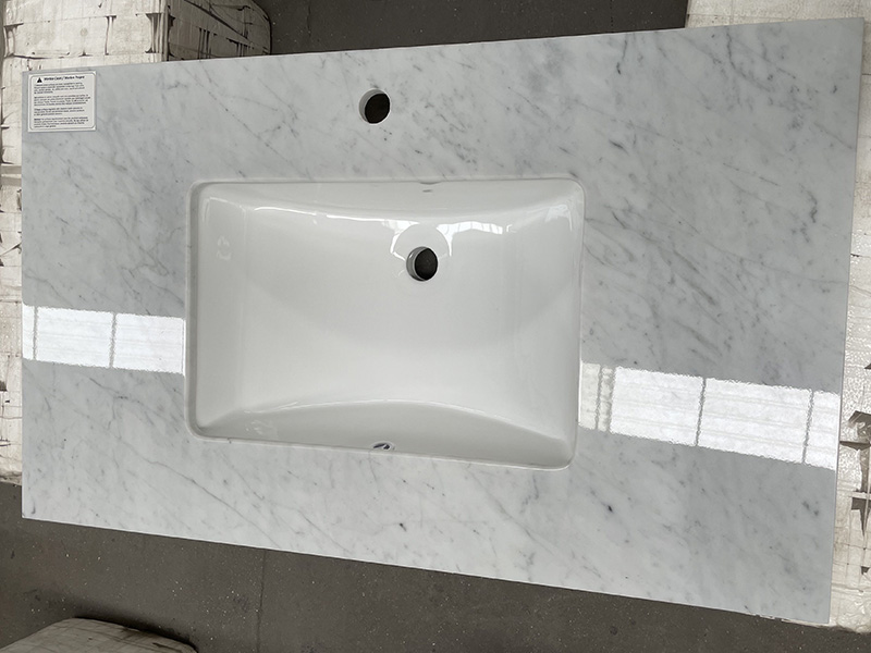 Carrara White Vanity Sinks