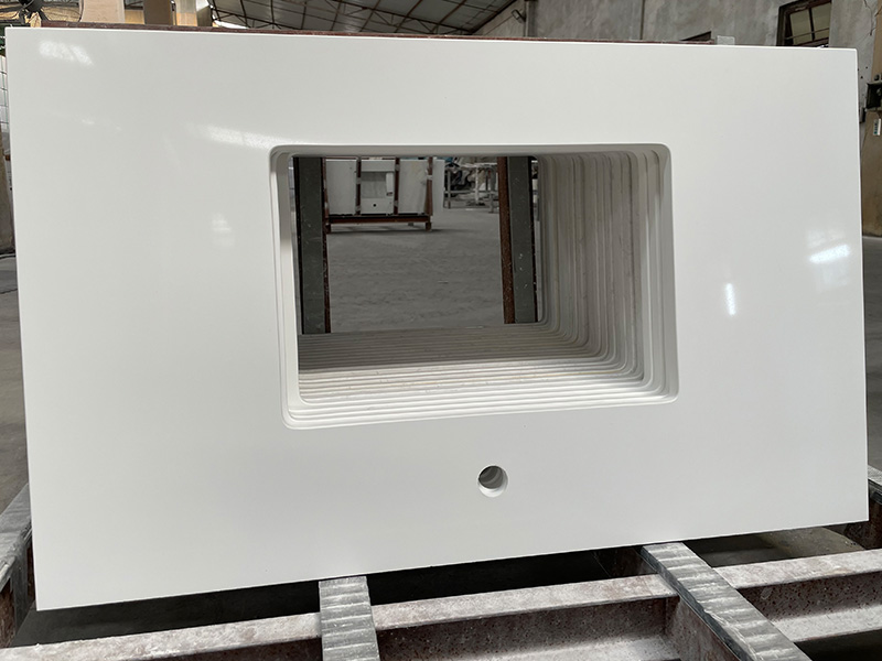 Pure White Quartz Vanity Top