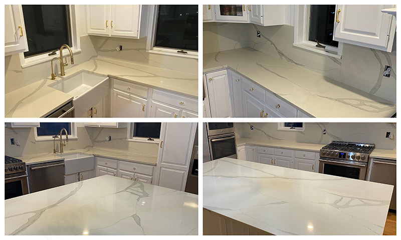 White Calacatta Kitchen Counters