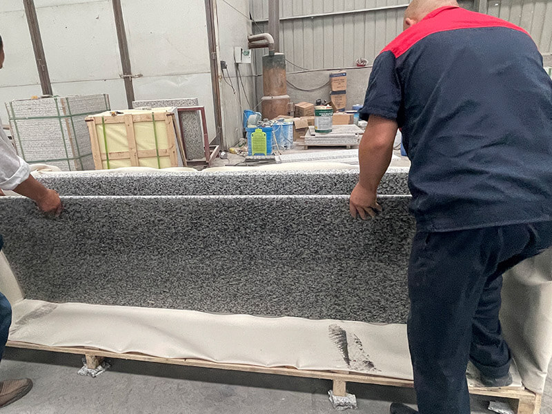 Jilin White Granite Countertop Packing