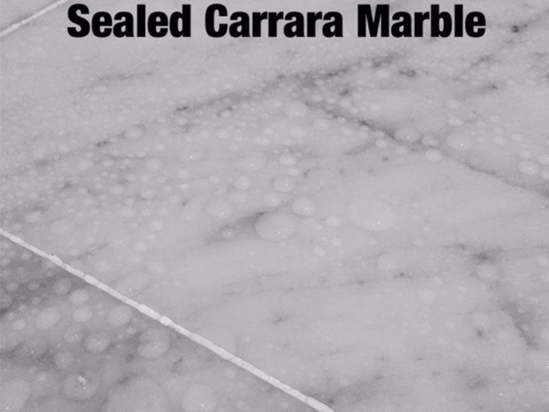 Sealed Carrara White Marble
