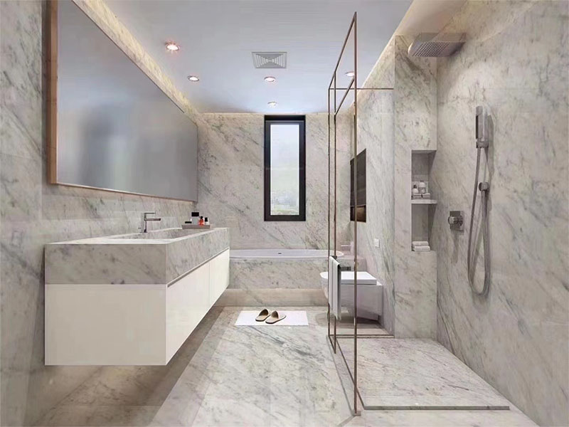 Carrara White Marble for Bathroom