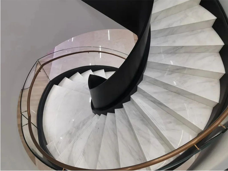 White Marble Stairs