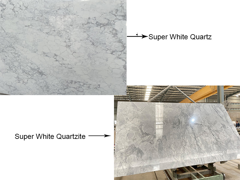 Super White Quartz VS Quartz