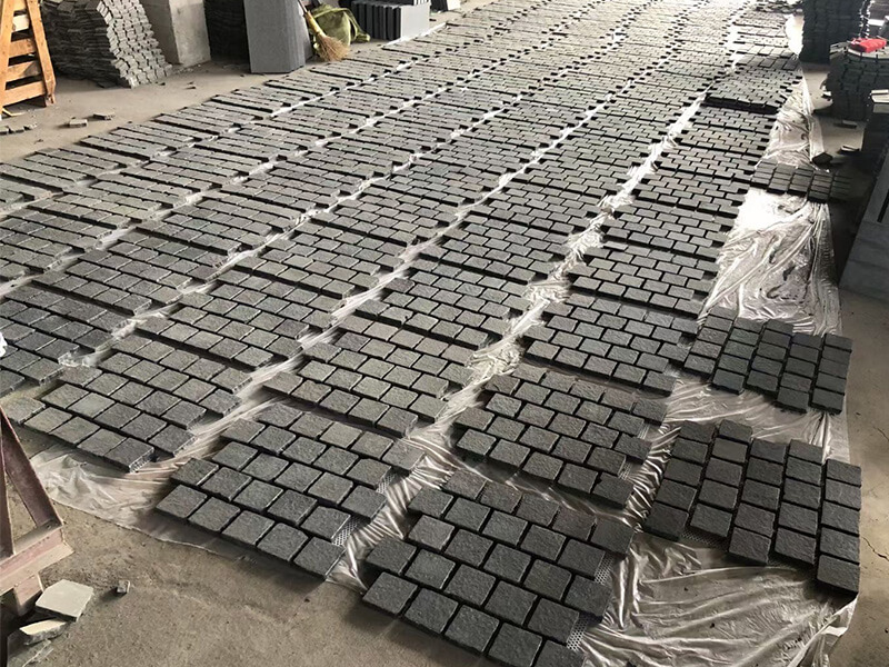 Absolute Black Granite Mesh Paver