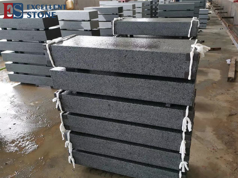 Cambodia Black Granite Stairs