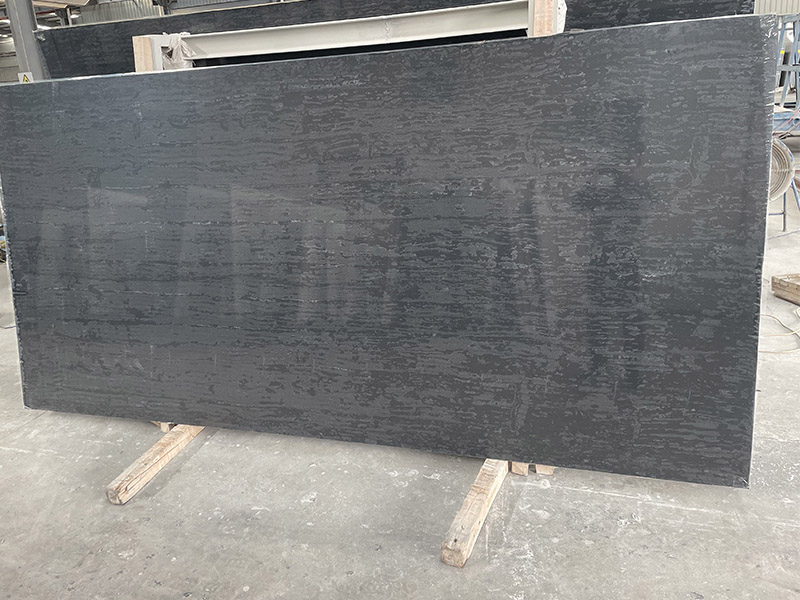 Black Tempal Quartz Slab