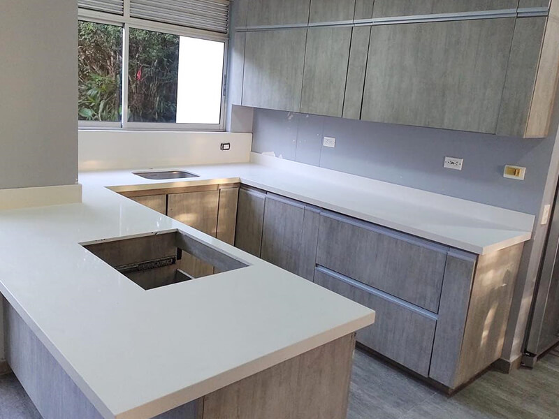 Pure White Quartz Worktops