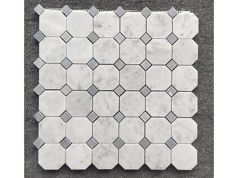 Bianco Carrara Octagon Mosaic