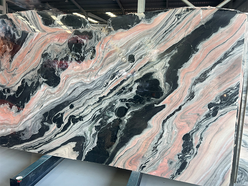 Panda Pink Marble Slabs