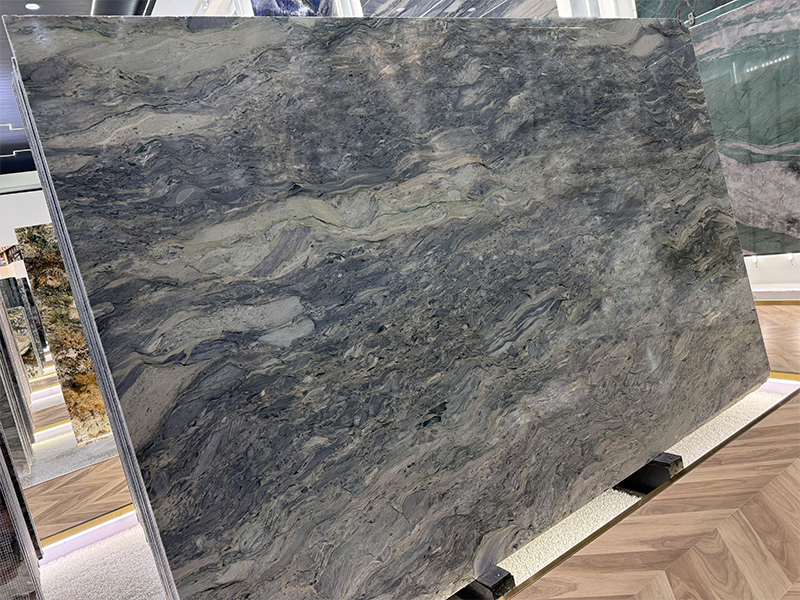 slabs of silk grey quartzite