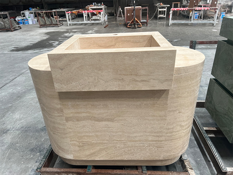 travertine top