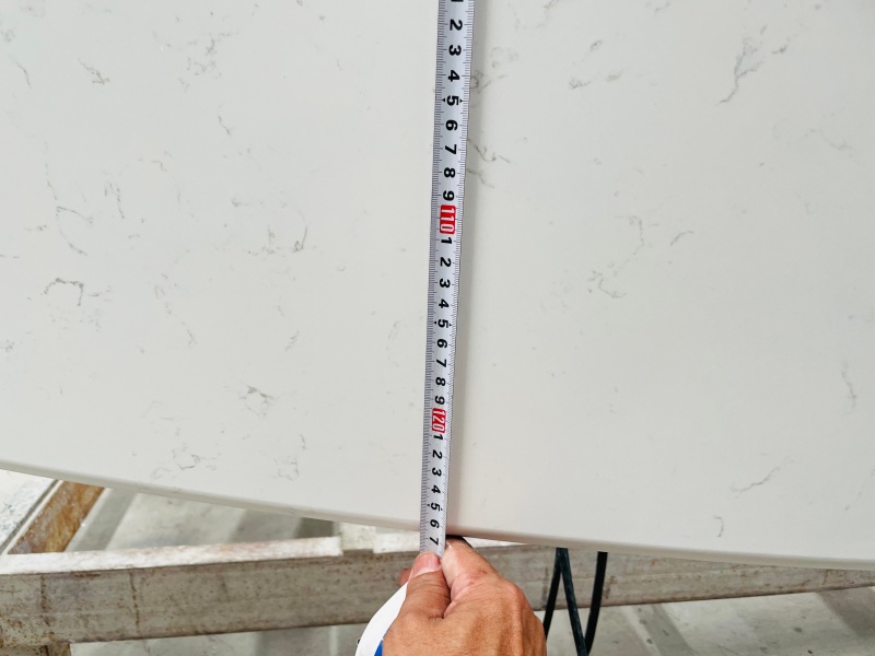 Carrara White Engineered Quartz Table Tops customized Carrara White Engineered Quartz Table Tops customized