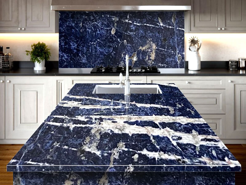 Soladite Blue Quartzite Kitchen Soladite Blue Quartzite Kitchen