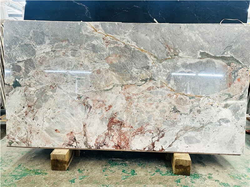 Four Seasons Pink Green Marble Slab Four Seasons Pink Green Marble Slab
