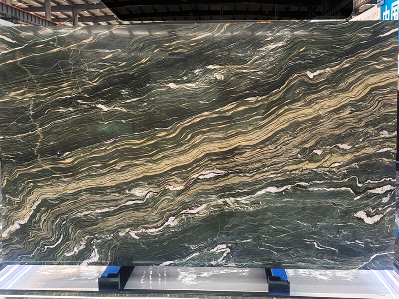 Green Silk Quartzite Slab