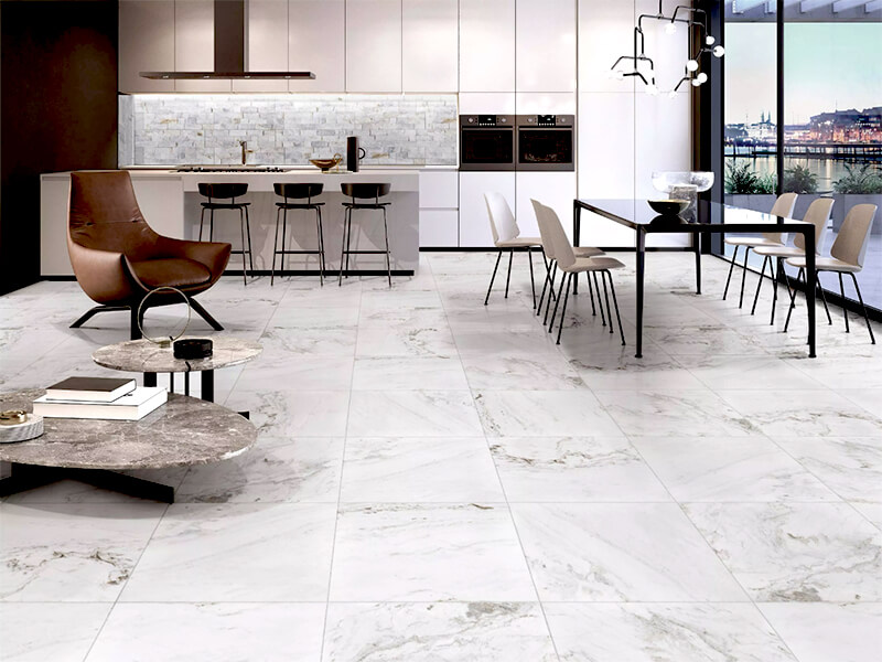 Bianco Orion Marble Floor