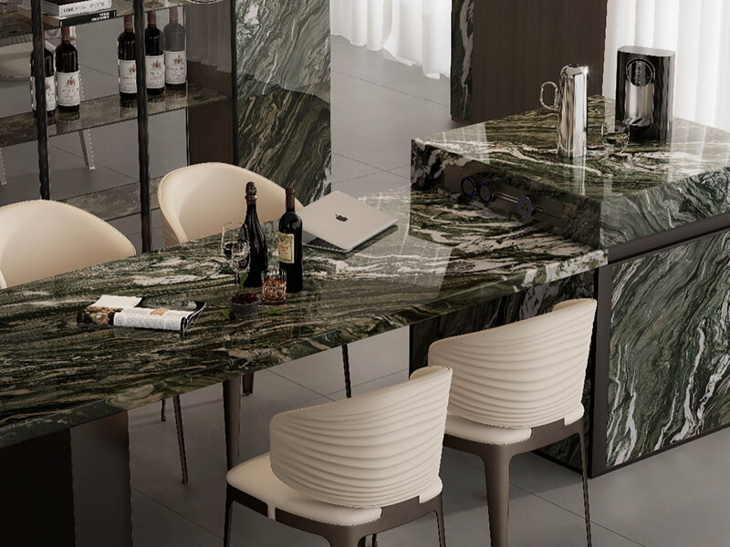 Green Silk Quartzite Worktop