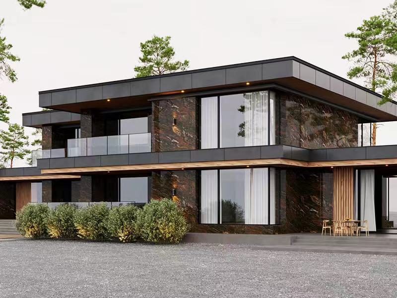 Capolavoro Quartzite Villa Exterior Wall Capolavoro Quartzite Villa Exterior Wall