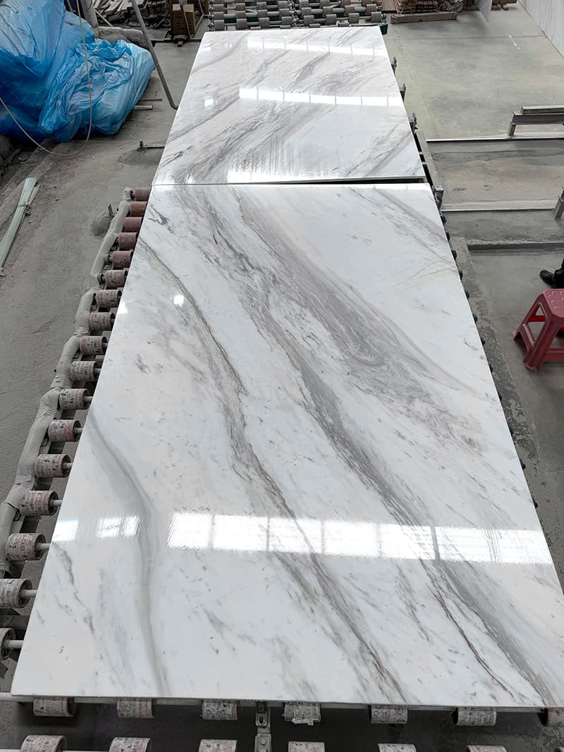 Volakas White marble slabs