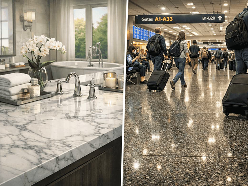 Low-Traffic vs High-Traffic Stone Use