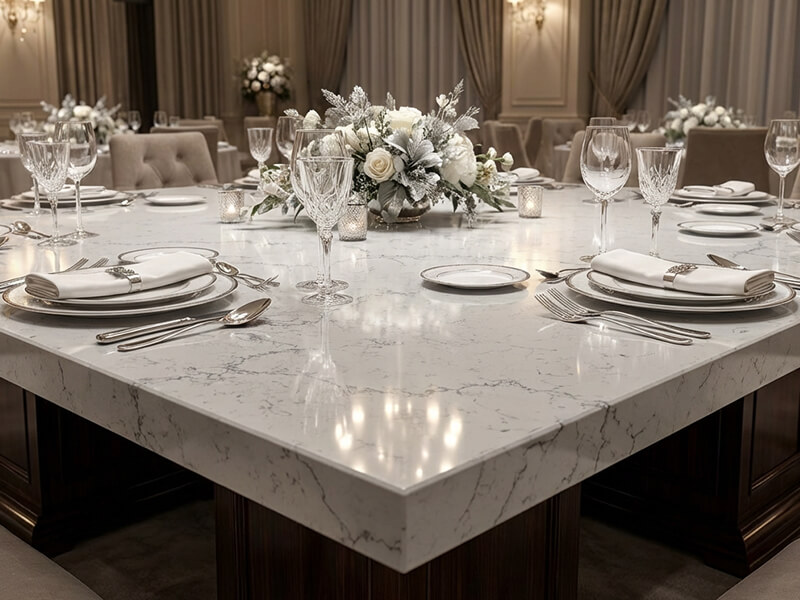 White Attica Quartz Countertops