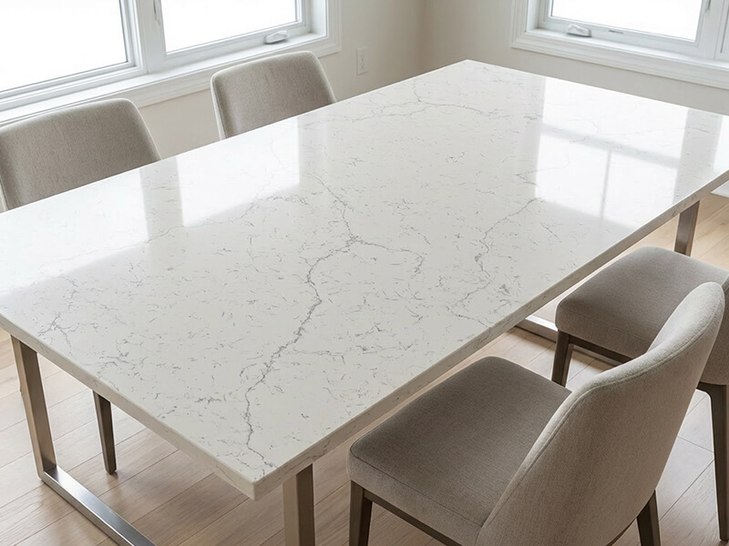 White Attica Quartz Countertops