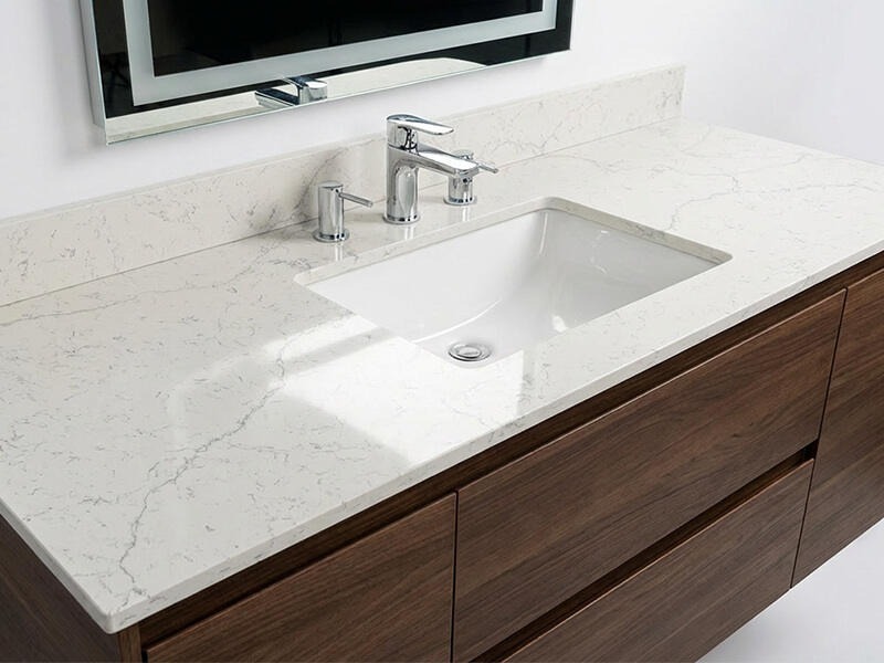 White Attica Quartz Countertops