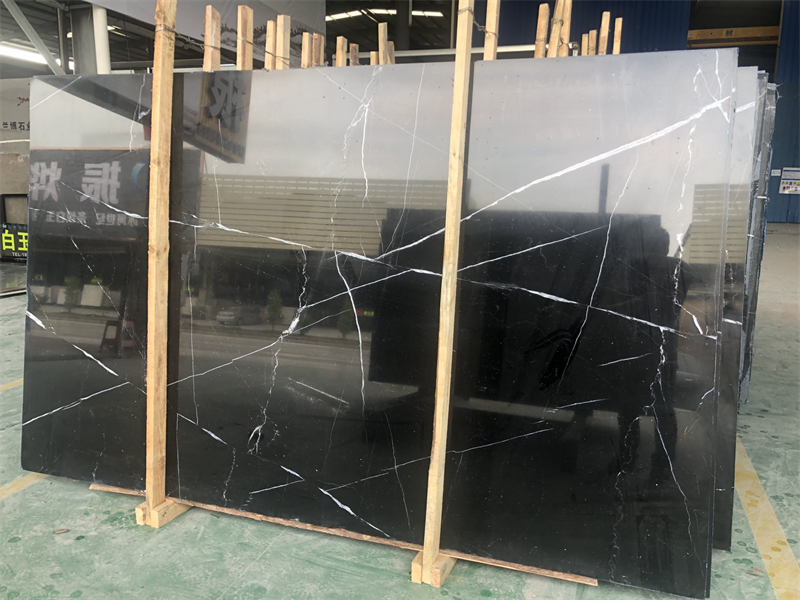 black marble top table