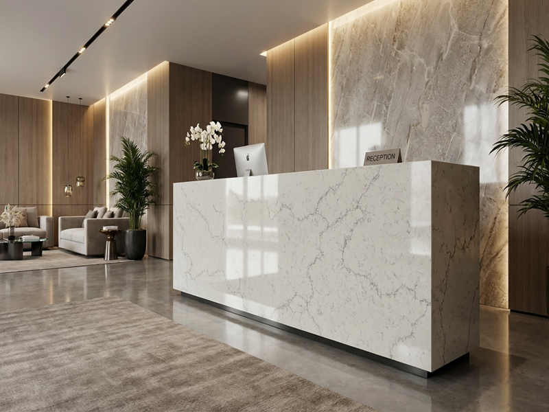 White Quartz for Hotel & Restaurant Interiors White Quartz for Hotel & Restaurant Interiors