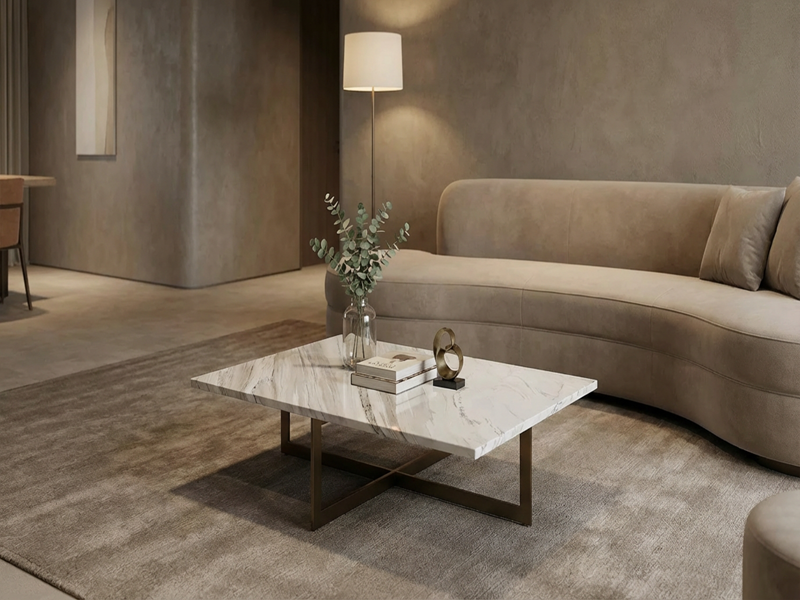 White Sand Quartzite Coffee Table Top