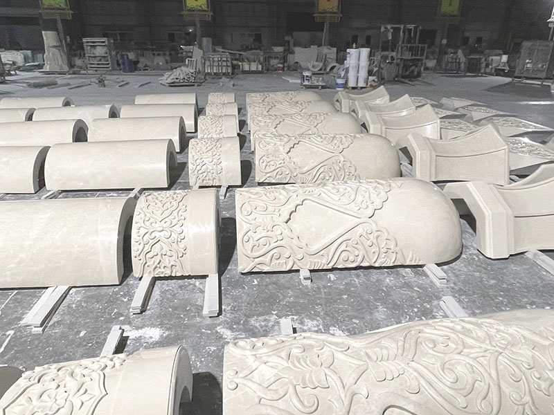 Aran White Marble Columns