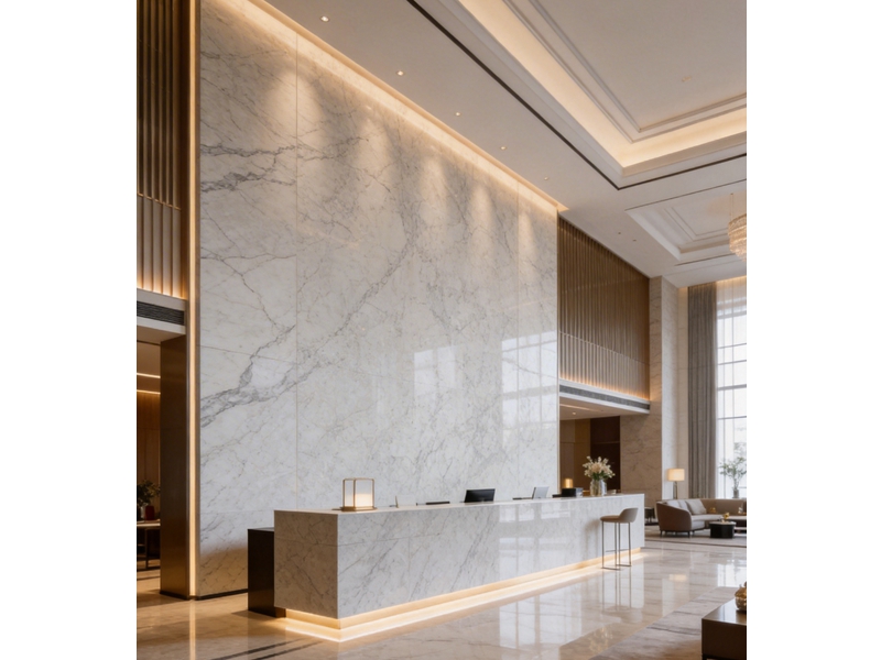 Carrara White Marble Wall Cladding