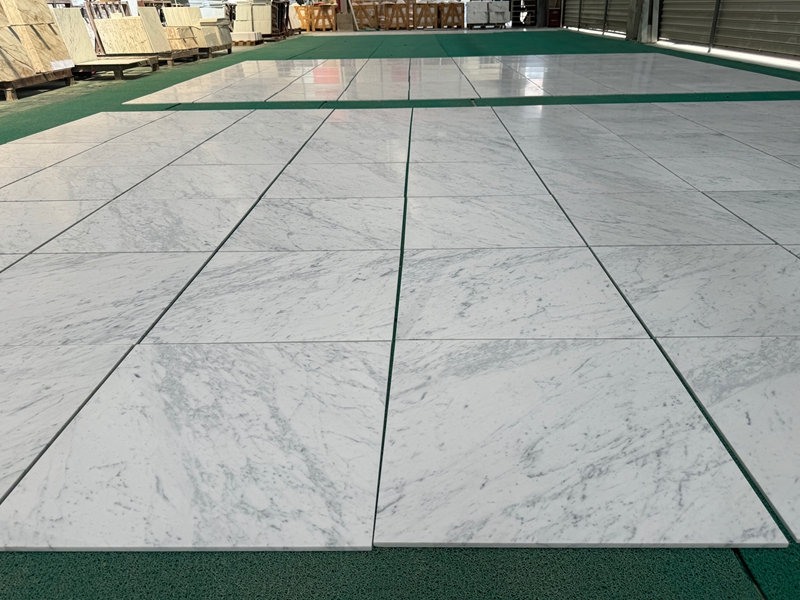 Premium Carrara White Marble Flooring Tiles
