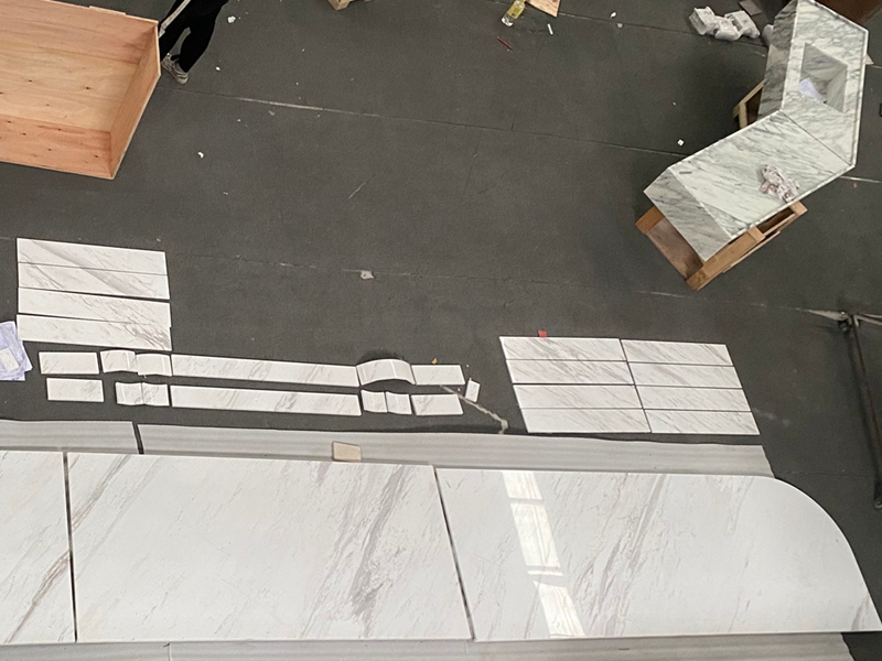 White Marble Furniture Components