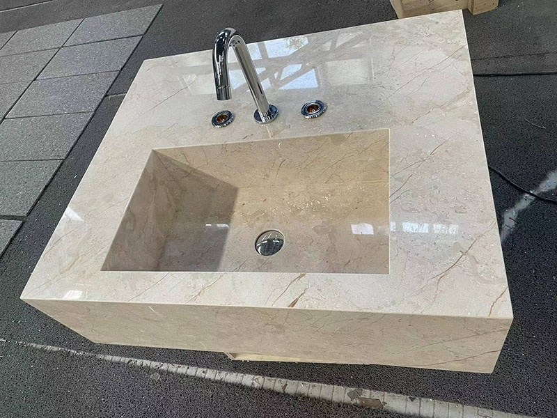 Golden Sunset Marble Vanity Sink