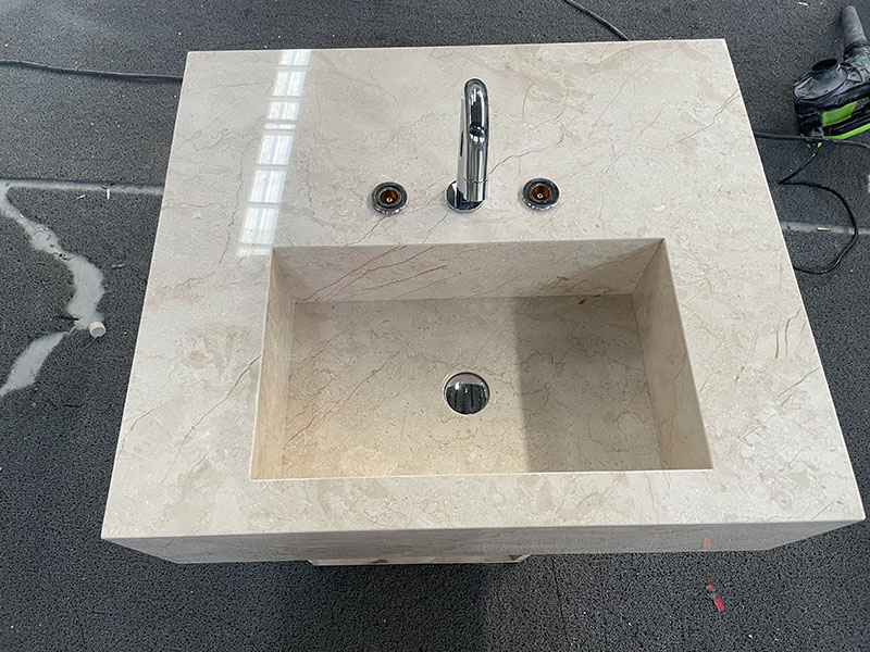 Golden Sunset Marble Vanity Sink