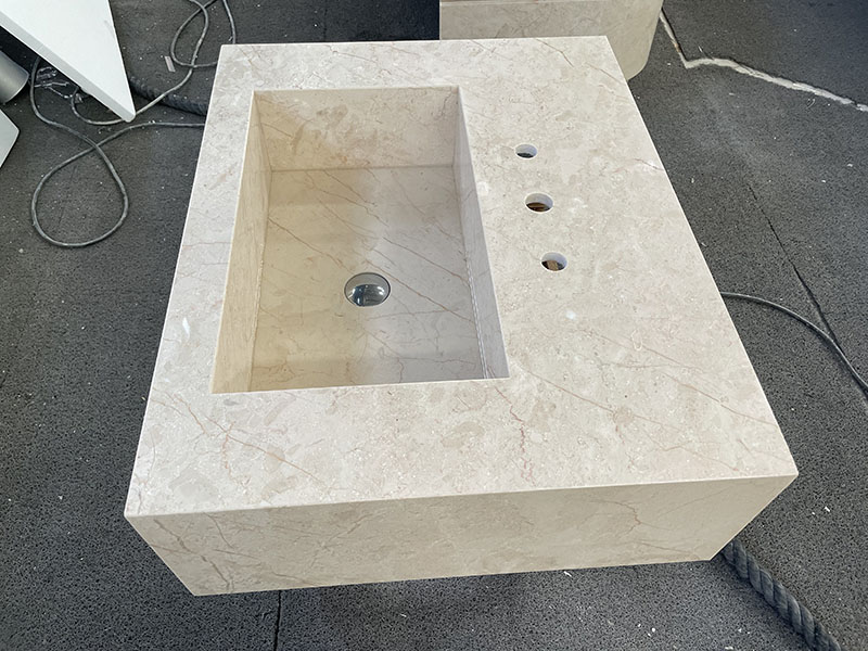 Golden Sunset Marble Vanity Sink