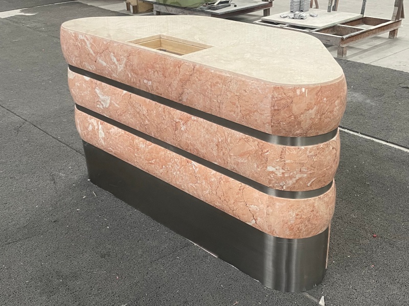 Rosa Tea and Golden Sunset Customized Counter Rosa Tea and Golden Sunset Customized Counter